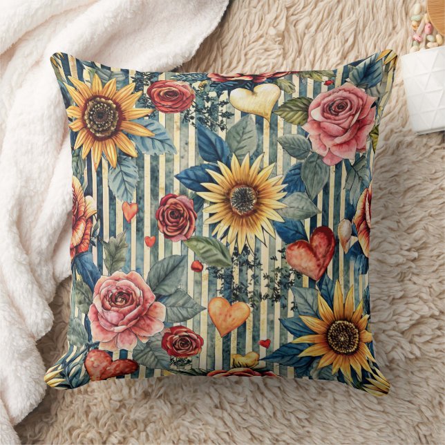 Unique colorful design in vibrant colors cushion (Blanket)