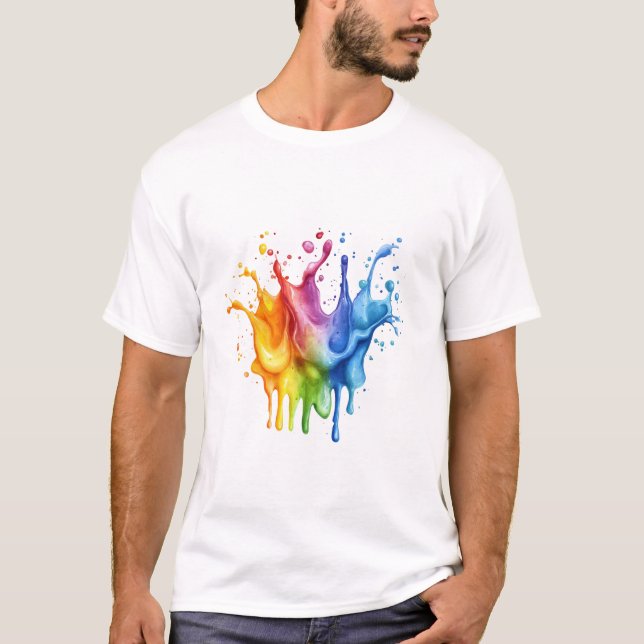 Unique colourful Design for paint Lovers T-Shirt (Front)