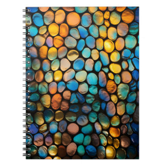 Unique Colourful Stained Glass Window Pattern  Notebook