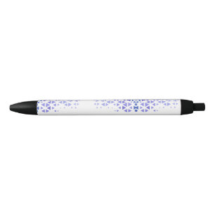 Unique Colourful Triangle Pattern & Quotes Black Ink Pen