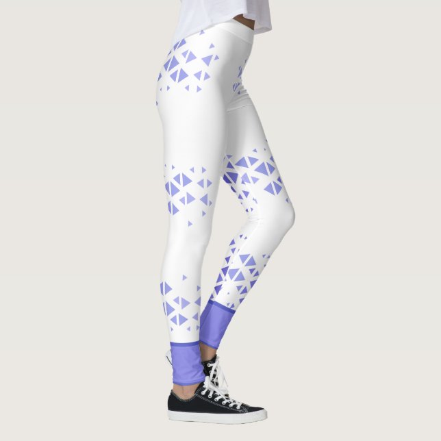 Unique Colourful Triangle Pattern & Quotes Leggings (Right)