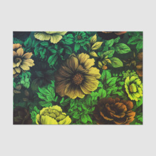 Unique Colours Vintage Floral Print Tissue Paper
