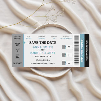 Unique Concert Ticket Wedding Website Save The Date