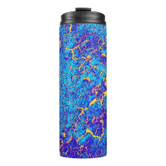 Unique Cool Digital Abstract Pattern Thermal Tumbler (Front)