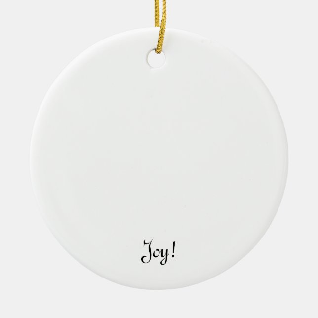 Unique cool gifts to customise & create fun ceramic tree decoration (Front)