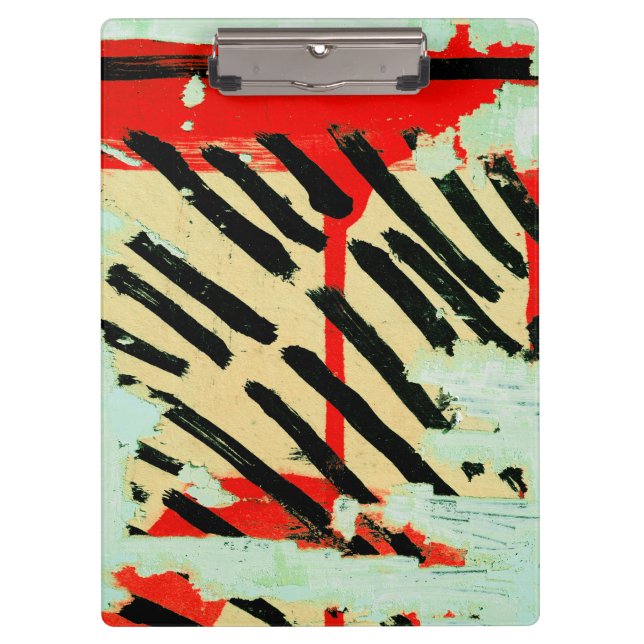 Unique Cool Worn Wall Paper Paint Clipboard (Front)