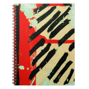 Unique Cool Worn Wall Paper Paint Notebook