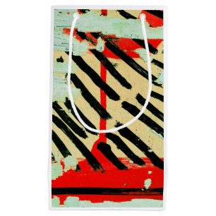 Unique Cool Worn Wall Paper Paint Small Gift Bag