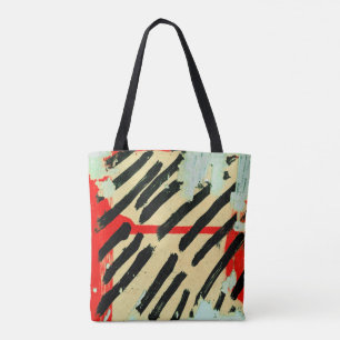 Unique Cool Worn Wall Paper Paint Tote Bag