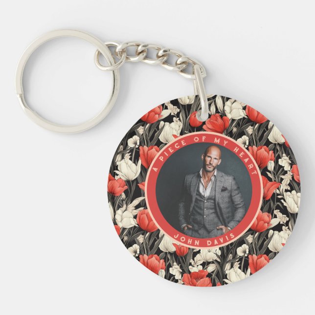 Unique couple keychain Tulip (Front)
