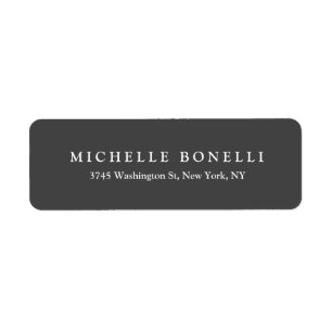Unique Creative Grey Custom Return Address Label