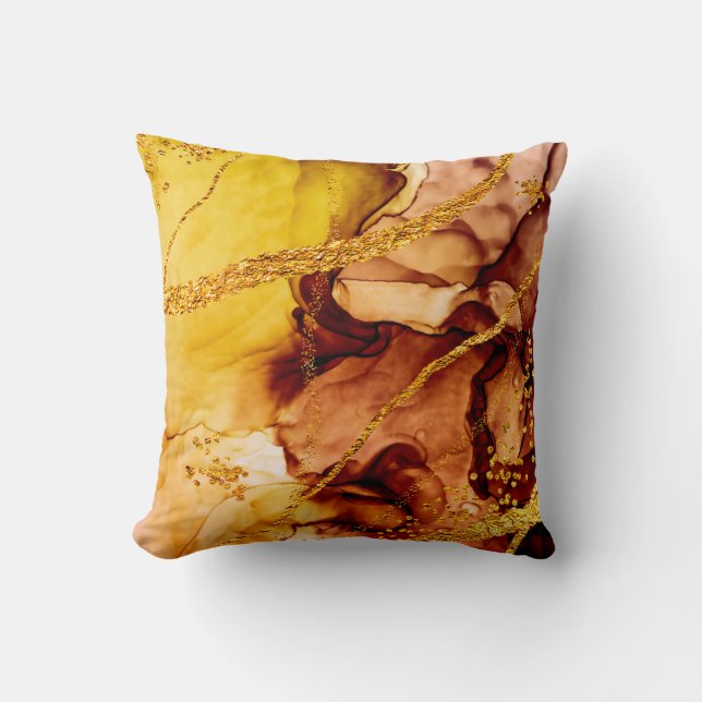 Unique creativity. Art&Gold. Inspired by the Sky.  Cushion (Front)