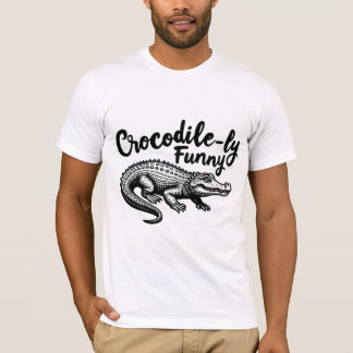 Unique Crocodile T-Shirt fun Graphic 