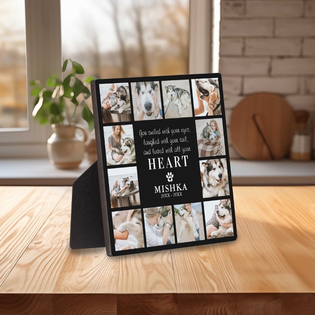 Unique Custom 12 Photo Pet Loss Dog/Cat Plaque (Creator Uploaded)