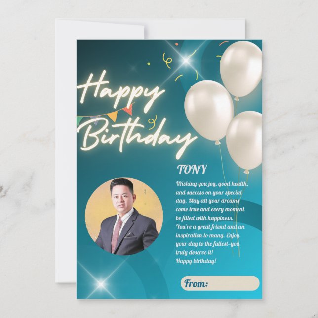 Unique Custom Birthday Cards – Personalised Fun (Front)