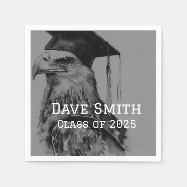 Unique Custom Graduation Paper Napkin (Front)