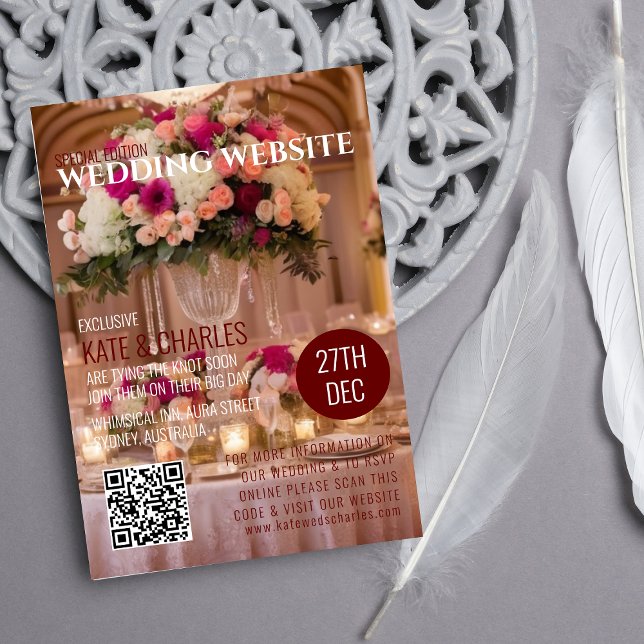 Unique Custom Magazine QR code| RSVP | Website | (Creator Uploaded)