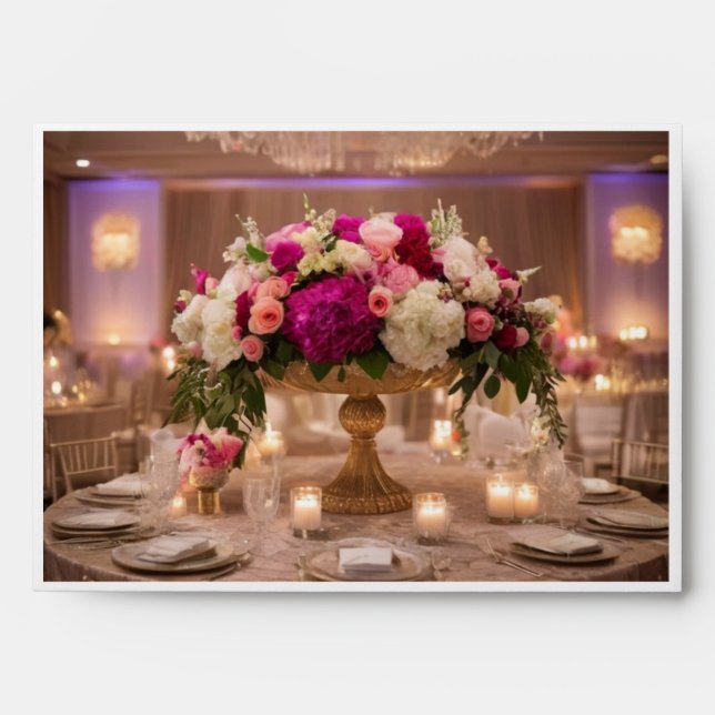 Unique Custom Magazine Style Wedding Envelope  (Front)