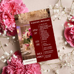 Unique Custom Magazine Style Wedding Program<br><div class="desc">Customise it with your own pictures ... add your wedding menu ... contact us in case any help is required</div>