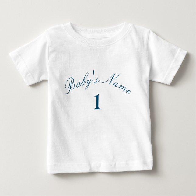 Unique Custom Name Number Baby Baby Baby T-Shirt (Front)