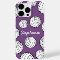 Unique Custom Name Volleyball Purple