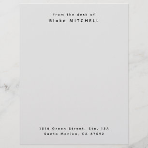 Unique Custom Stationery Monogram Custom Letterhead