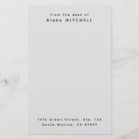 Unique Custom Stationery Monogram Stationery Paper