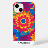 Unique Customisable Name Stylish Floral Design
