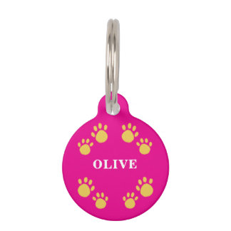 Unique Customizeable, Paws Pet Tag