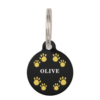 Unique Customizeable, Paws Pet Tag