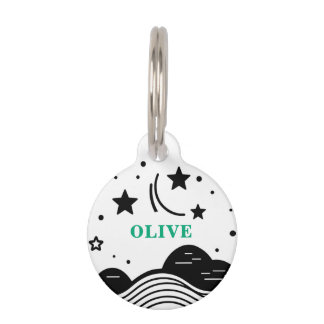 Unique Customizeable Stars Pet Tag