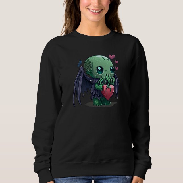 Unique Cute Cthulhu Valentines Day  3 Sweatshirt (Front)