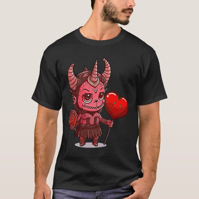 Unique Cute Devilcore Devil Core Valentines Day  2 T-Shirt (Front)