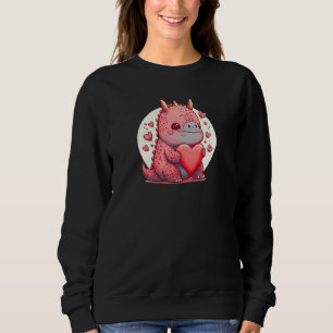 Unique Cute Dino Dazecore Valentines Day Sweatshirt