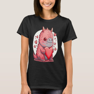 Unique Cute Dino Dazecore Valentines Day T-Shirt