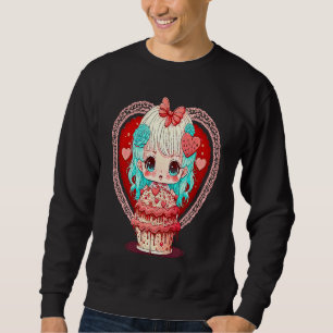 Unique Cute Dollcore Valentines Day Sweatshirt