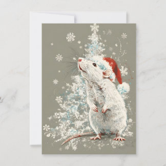 Unique Cute Rat Christmas Cards