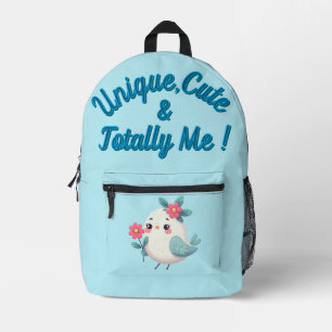 Unique, Cute & Totally Me Printed Backpack