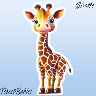 Unique Cute Whimsical Giraffe Jungle Safari Animal