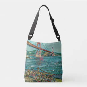 Unique cyclist gifts crossbody bag