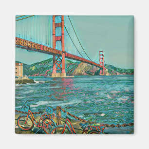 Unique cyclist gifts magnet