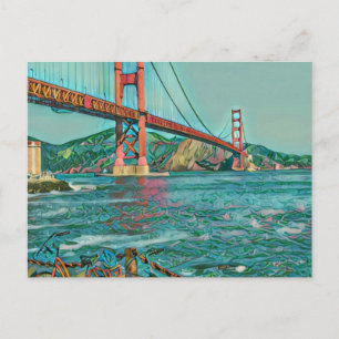 Unique cyclist gifts postcard