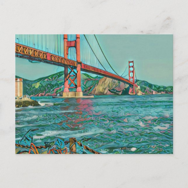 Unique cyclist gifts postcard (Front)