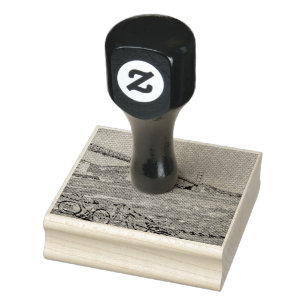 Unique cyclist gifts rubber stamp