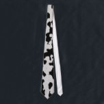 Unique Dalmatian Fur Tie<br><div class="desc">This pattern is a replica of a Dalmatian dog. It is mainly a white background with black Dalmatian spots. If you look closely it looks like real fur.</div>