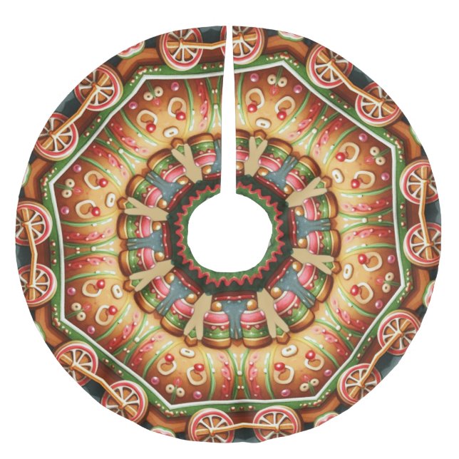 Unique Decorative Christmas Tree Skirt (Front)
