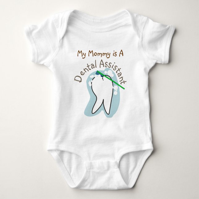 Unique Dental Assistant Gifts Baby Bodysuit (Front)
