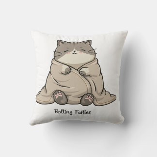 Unique Design: Features a whimsical cat illustrati Cushion