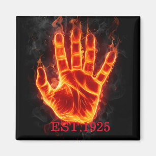 Unique design firing hand black cool gift for him magnet