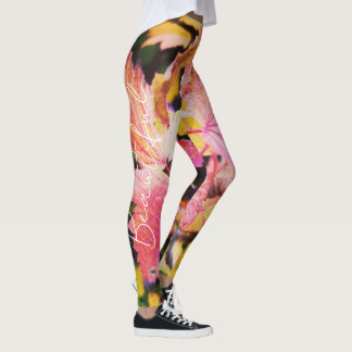 Unique design yellow alloys leggings